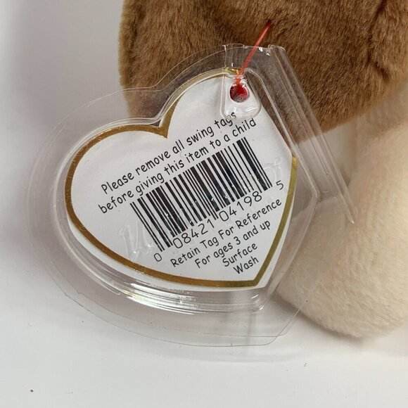 TY Beanie Babies Tracker The Bloodhound 8" Plush Toy Collectible Brown 1998 NWT - Picture 2 of 6